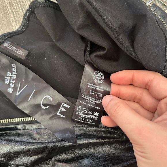 lip service vintage vice black gothic buckle corset - Picture 5 of 5